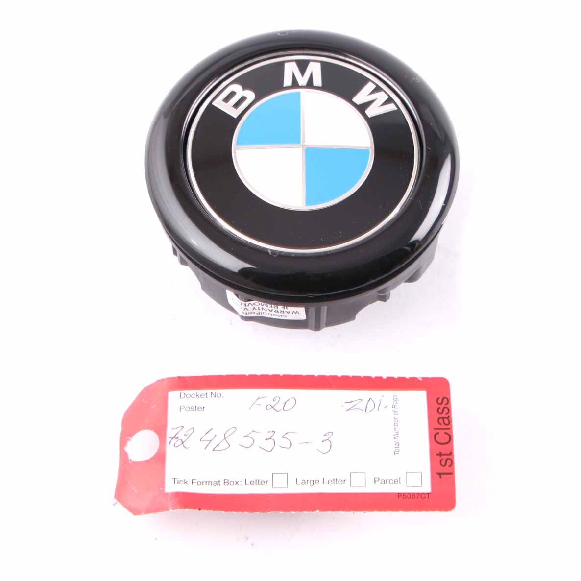 Emblème Coffre BMW F20 F21 Poignée Bouton Hayon Badge Ouverture Noir 7248535