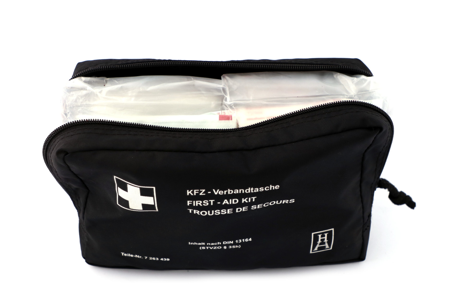 BMW Universal First Aid Emergency Medical Kit Pouch Black 7263439