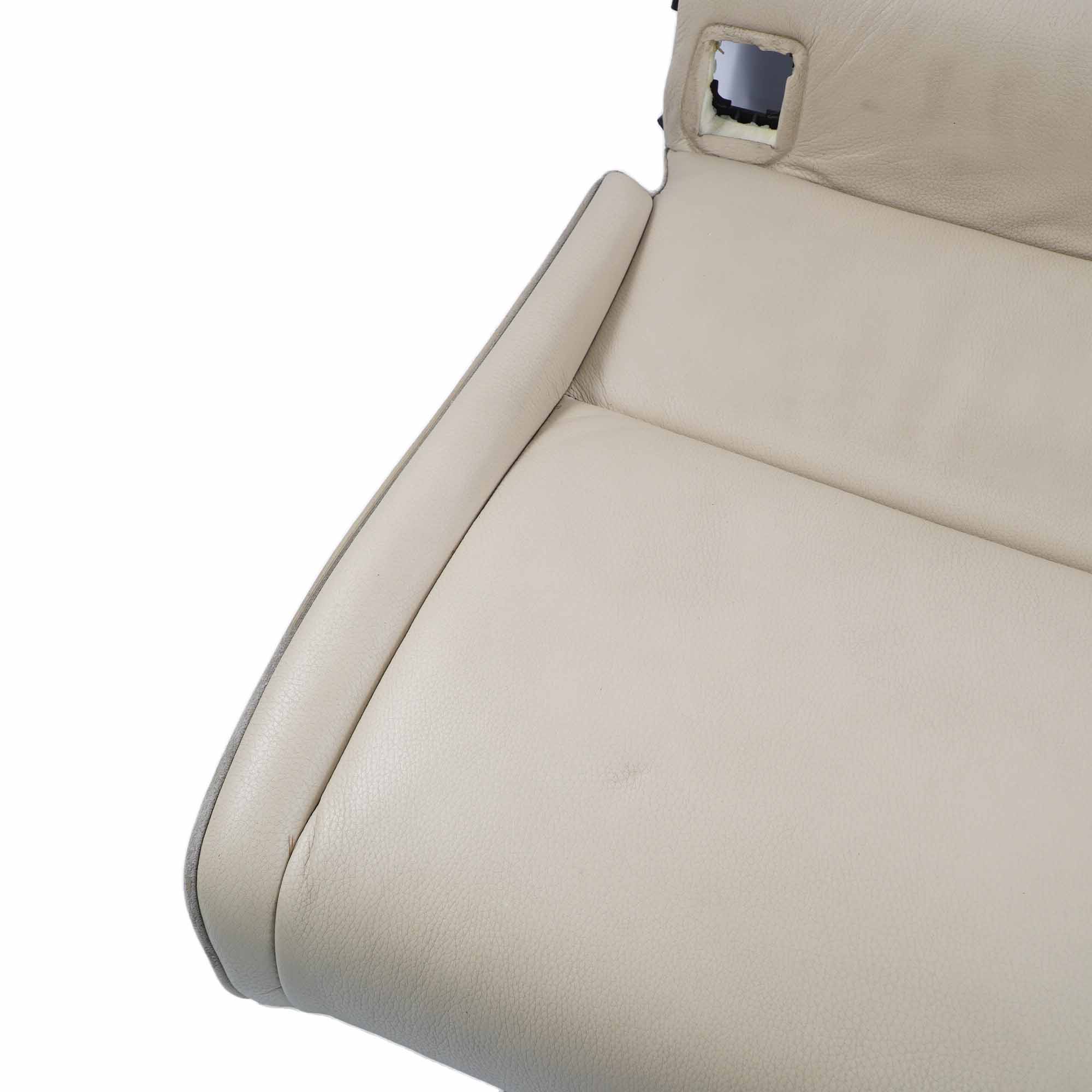 BMW E92 Rear Seat Bench Left N/S Couch Cover Cream Beige Leather Dakota