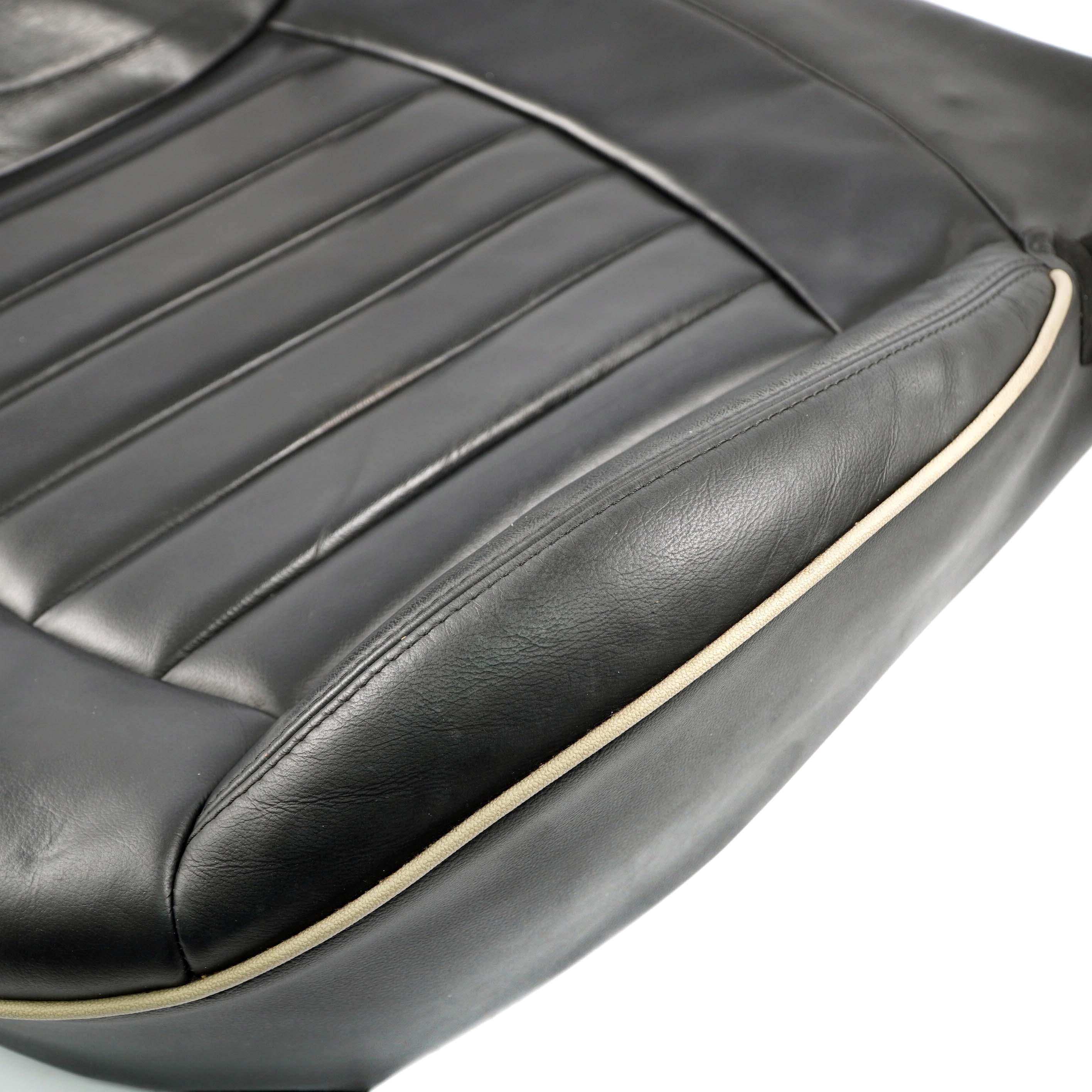 Mini Cooper R55 R56 R57 Heated Front Left Seat N/S Cover Black Leather Lounge