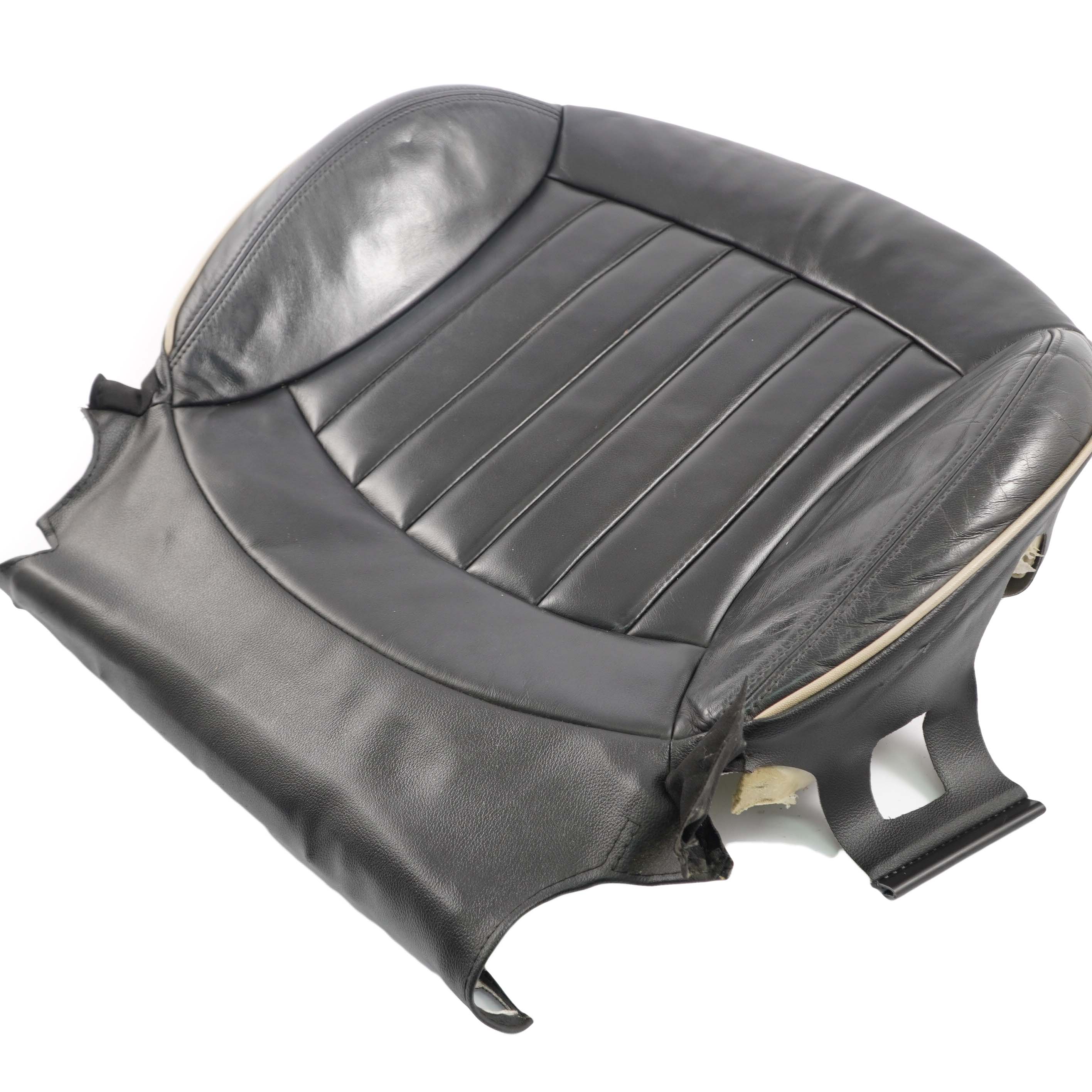 Mini Cooper R55 R56 R57 Heated Front Left Seat N/S Cover Black Leather Lounge