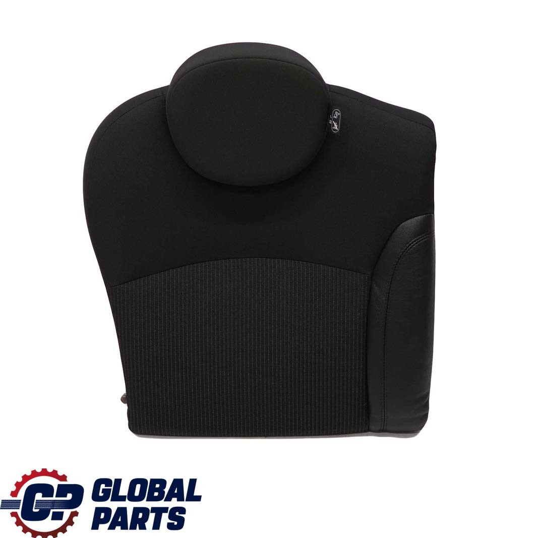 Mini Cooper One R56 LCI Rear Right O/S Seat Backrest Cloth / Leather  Black