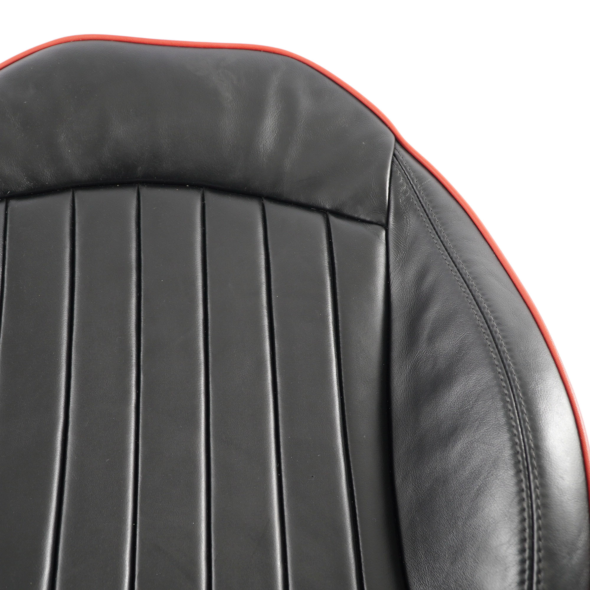 Seat Backrest Heated Mini R56 R57 Front Right O/S JCW Sport Cover Leather Black