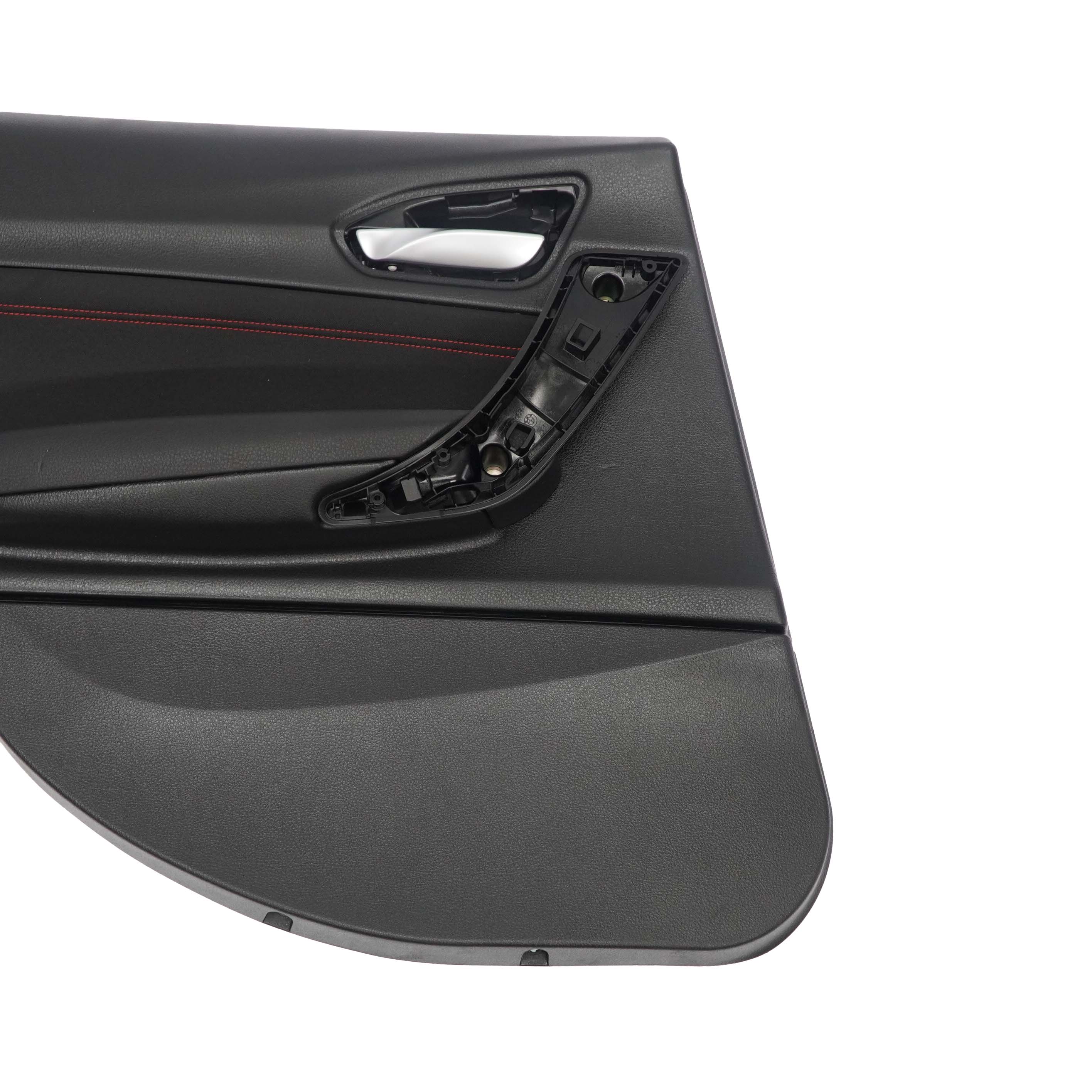 BMW F20 Carte Porte Arriere Gauche Tissu Noir Rouge