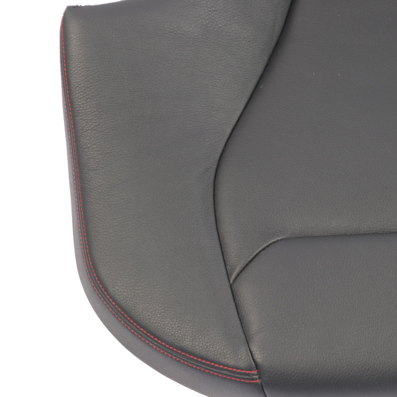 BMW F20 Rear Seat Bench Couch Sofa Cover Leather Dakota Black / Red Thread