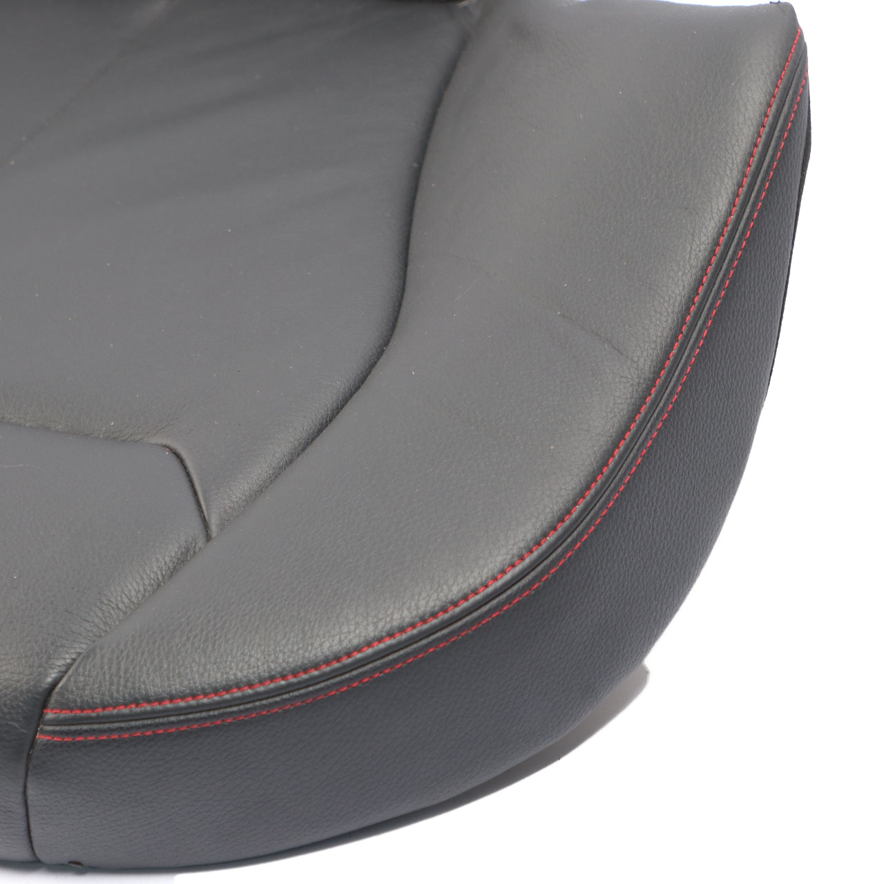 BMW F20 Rear Seat Bench Couch Sofa Cover Leather Dakota Black / Red Thread