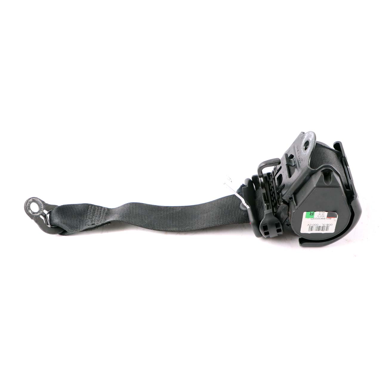 BMW Série 4 F33 F83 M4 Rear Right Seat Upper Belt Seatbelt Black 7293057