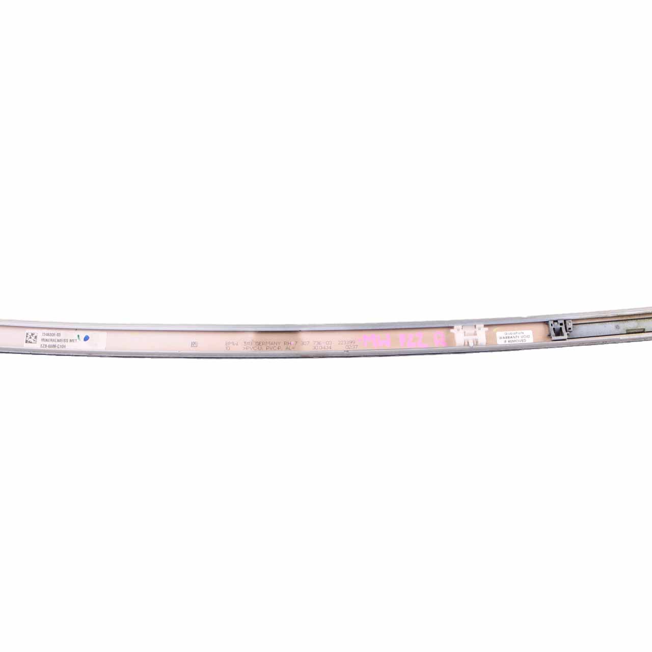 BMW F22 Moulure Toit Trim Droite Gutter Rail Mineral White A96 7307736