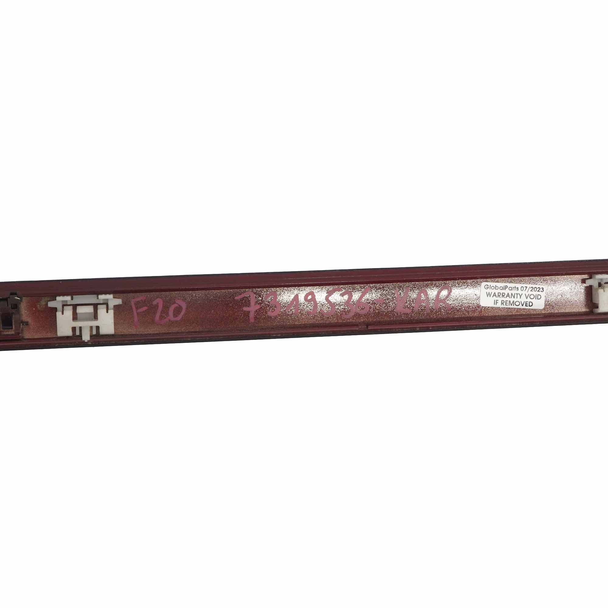 Moulure de toit BMW F20 F21 Droit Rail Trim Karmesinrot Rouge A61 7240686