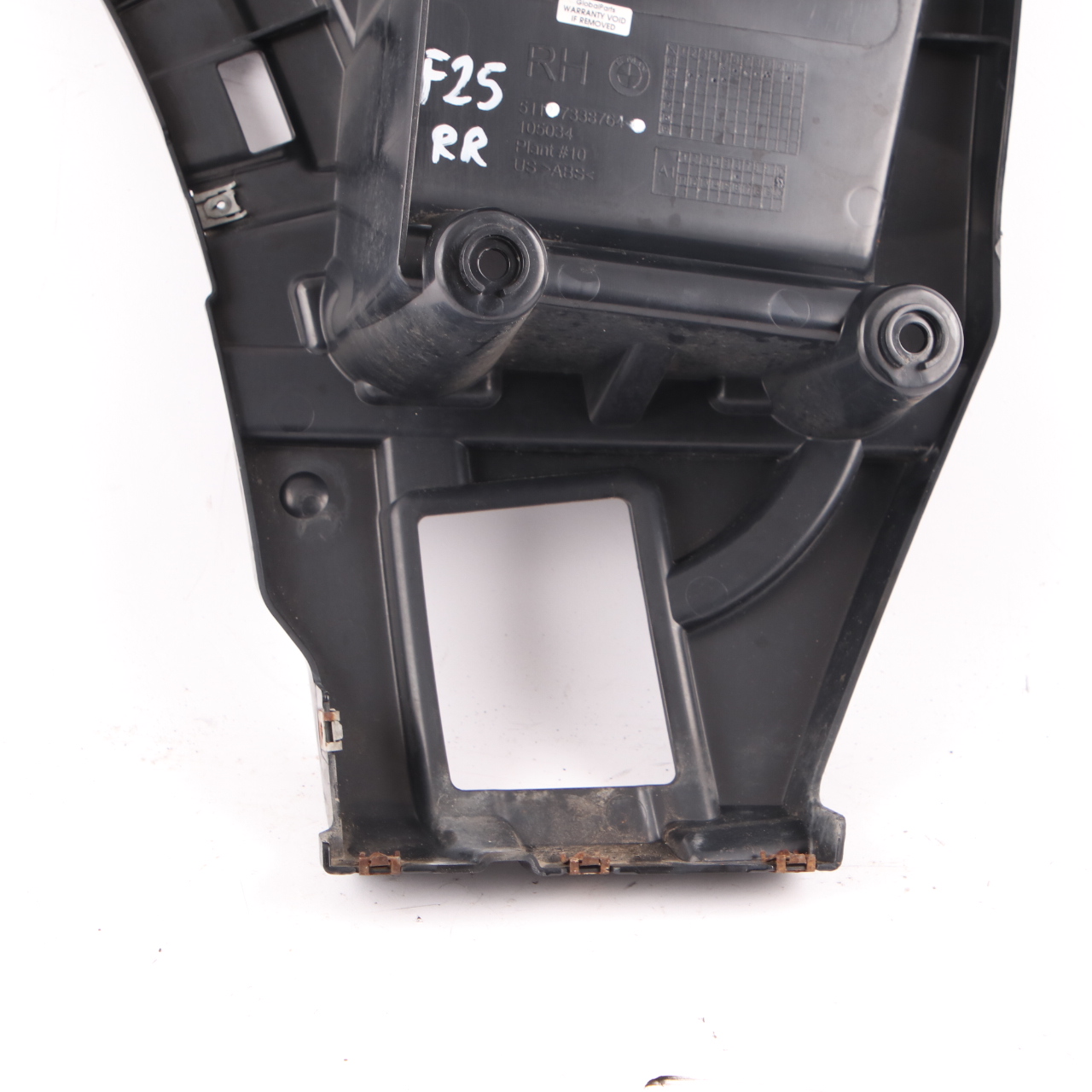 BMW X3 F25 Support de montage de pare-chocs Guide arrière droit Support 7338764