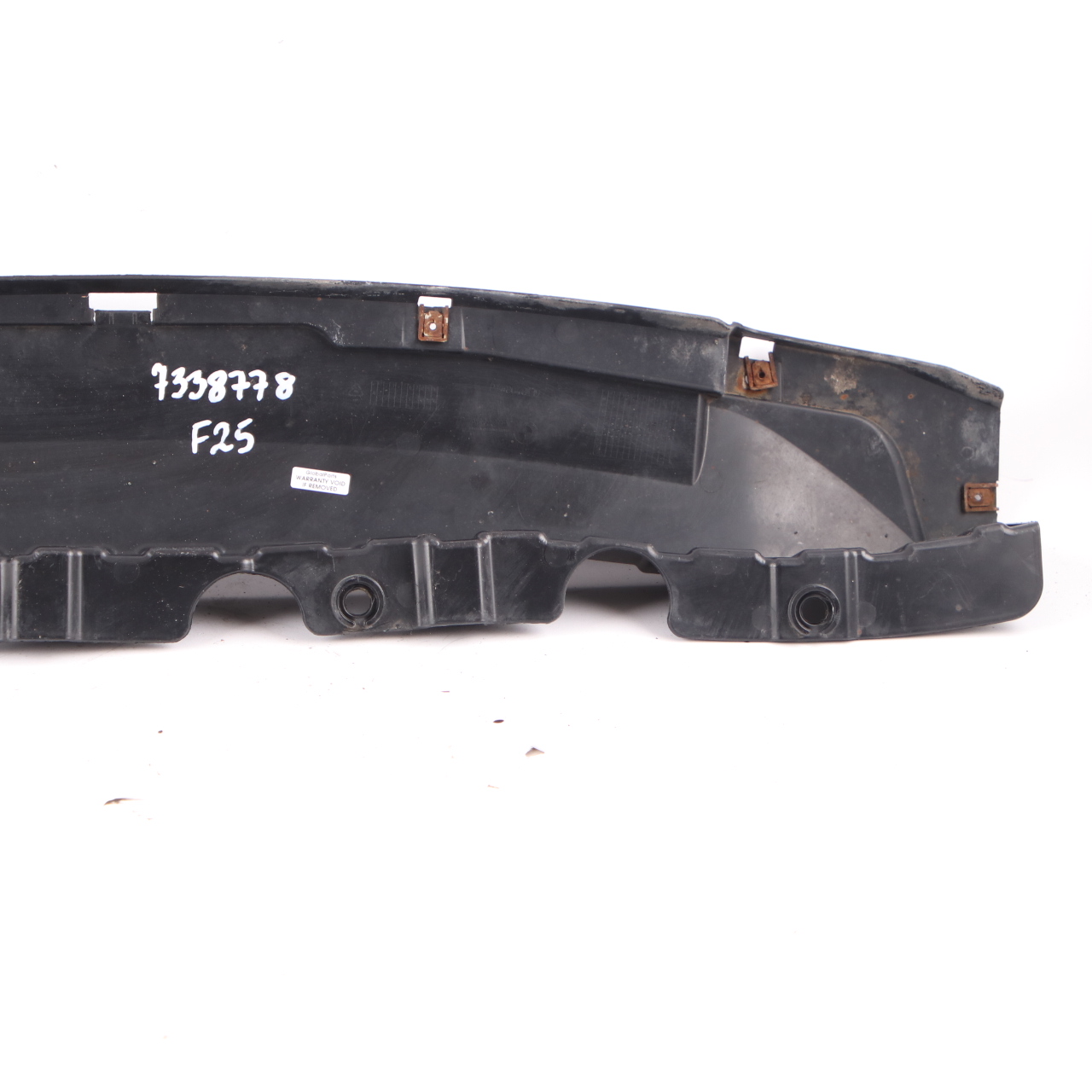 Cache pare-chocs BMW X3 F25 X4 F26 Panneau central inférieur arrière 7338778