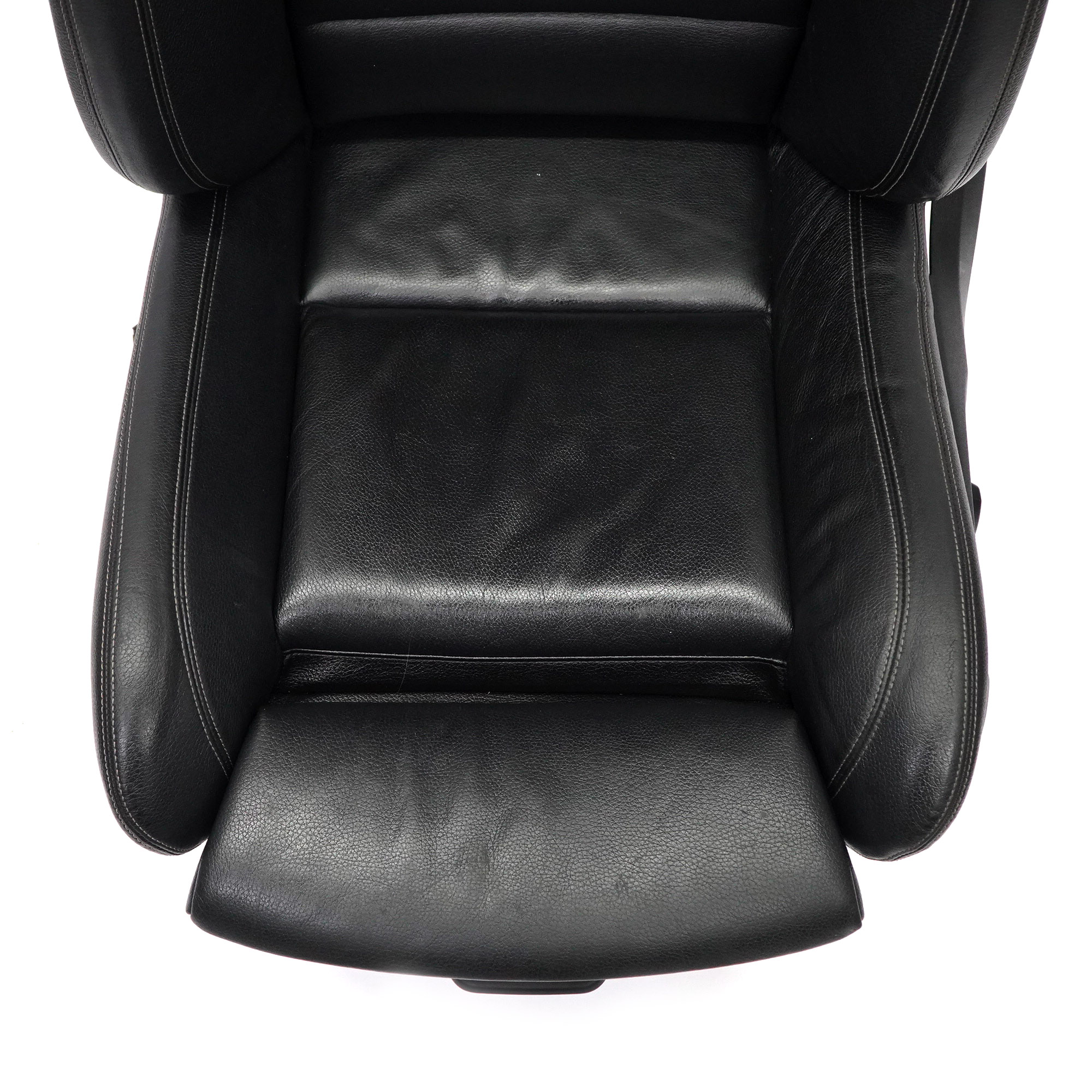 BMW F10 F11 LCI M-Sport Heated Front Left N/S Seat Leather Black Exclusive Seam