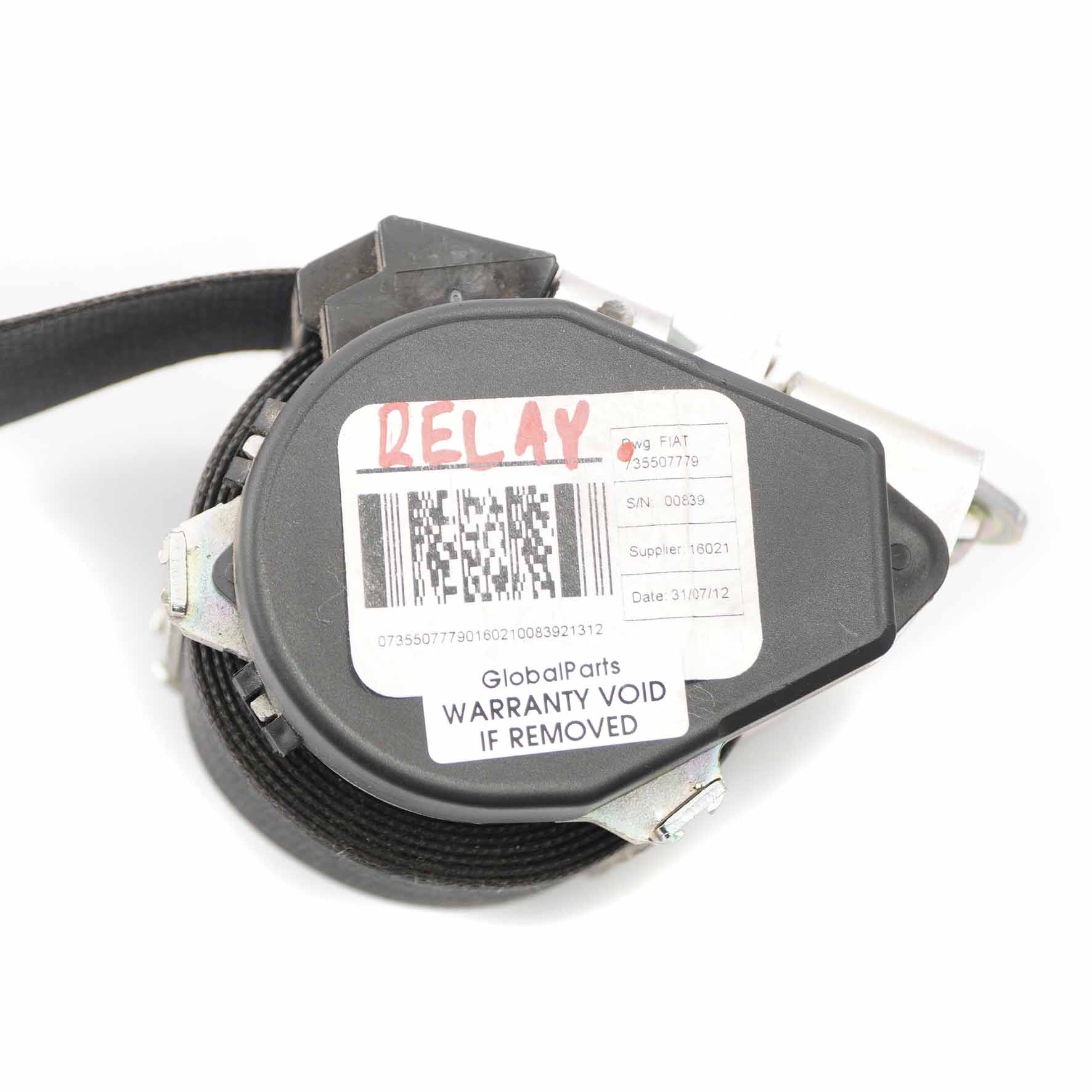 Ceinture Sécurité Fiat Ducato Peugeot Boxer Ceinture côté conducteur 735507779