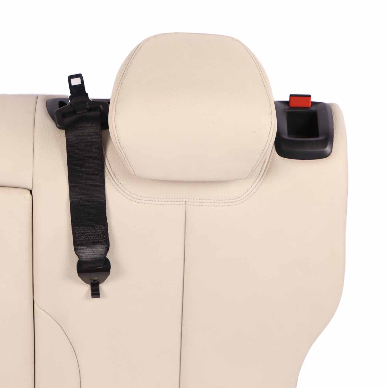 BMW F36 Seat Backrest Rear Left N/S Bench Back Cover Leather Ivory White 7369314