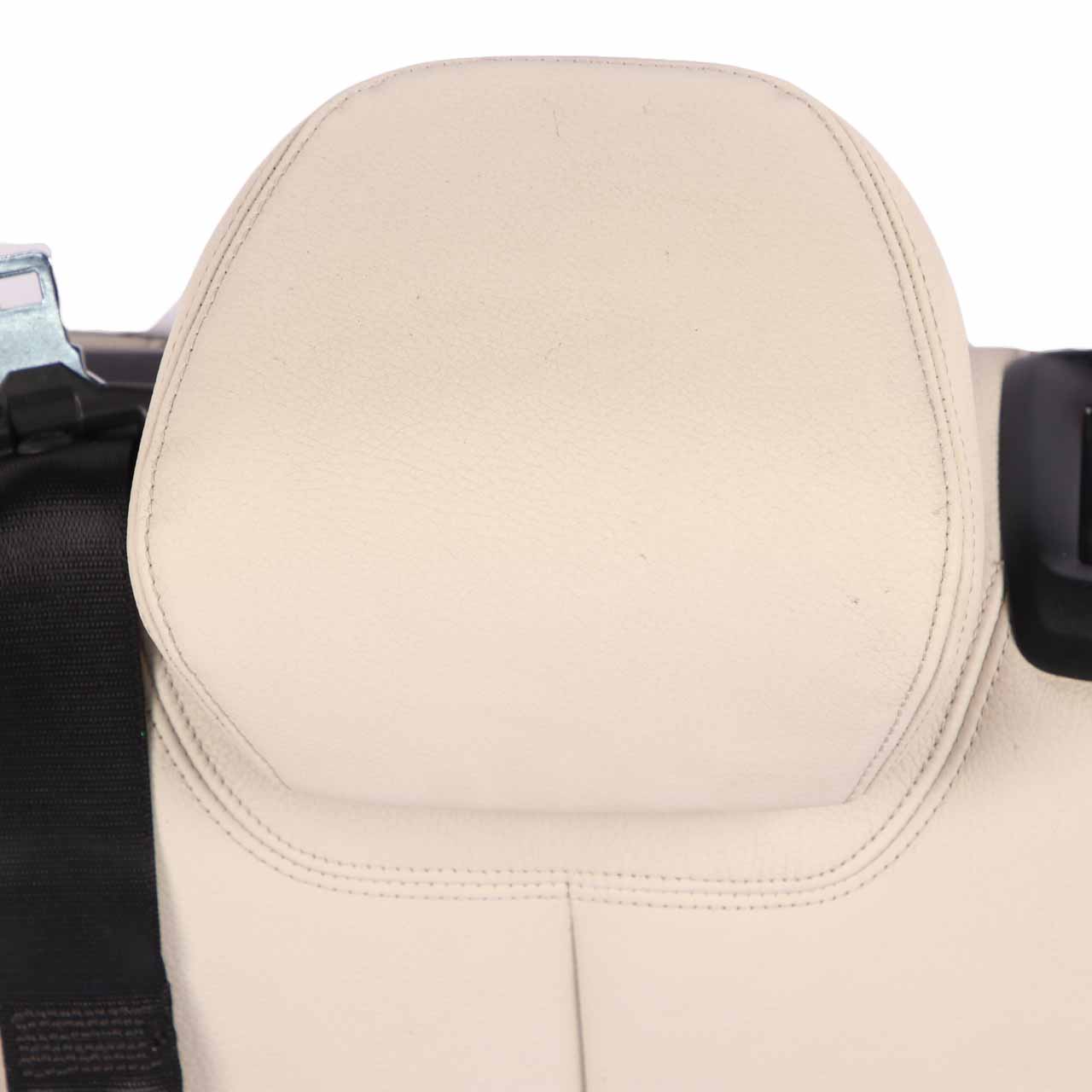 BMW F36 Seat Backrest Rear Left N/S Bench Back Cover Leather Ivory White 7369314