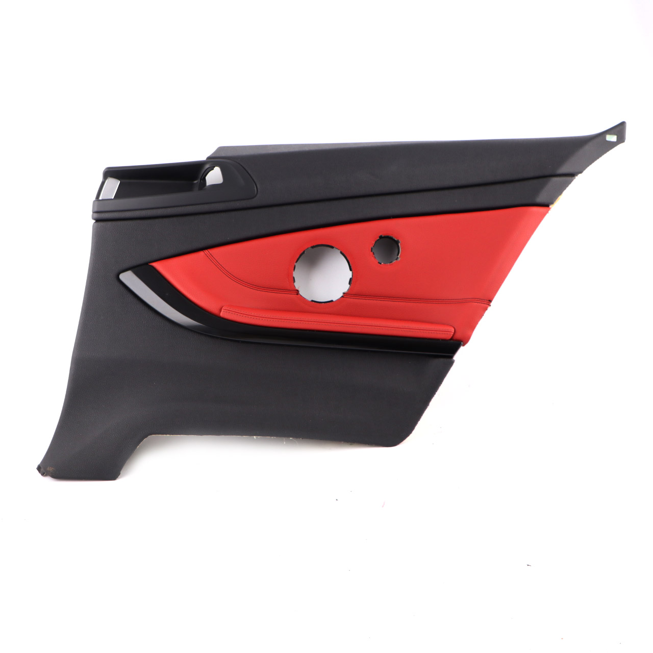 BMW F32 Panneau latéral garniture arrière droit Housse HiFi Cuir Noir Rouge