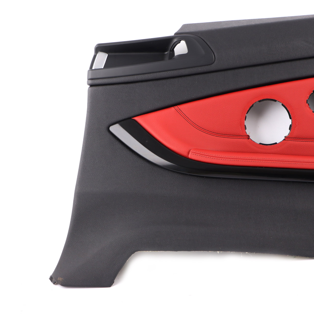 BMW F32 Panneau latéral garniture arrière droit Housse HiFi Cuir Noir Rouge