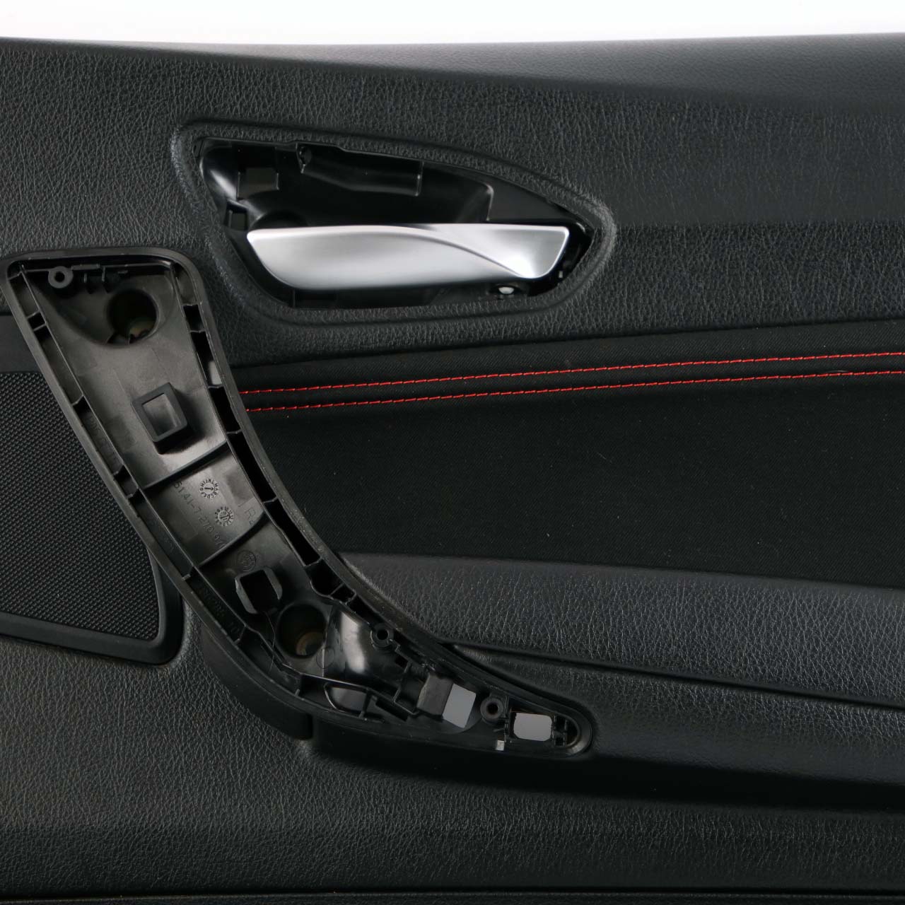 BMW F21 F22 F23 LCI Carte de Porte Avant Droite Tissu Anthracite Rouge