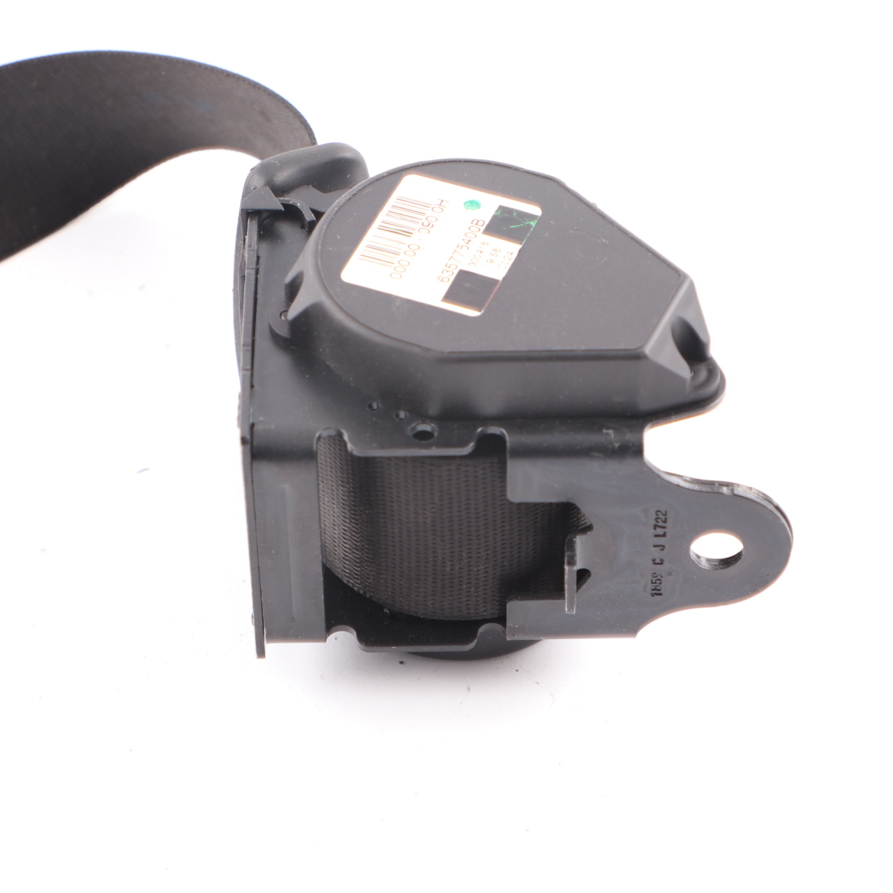 Ceinture sécurité BMW G30 F90 M5 arrière centrale supérieure noire 7430050