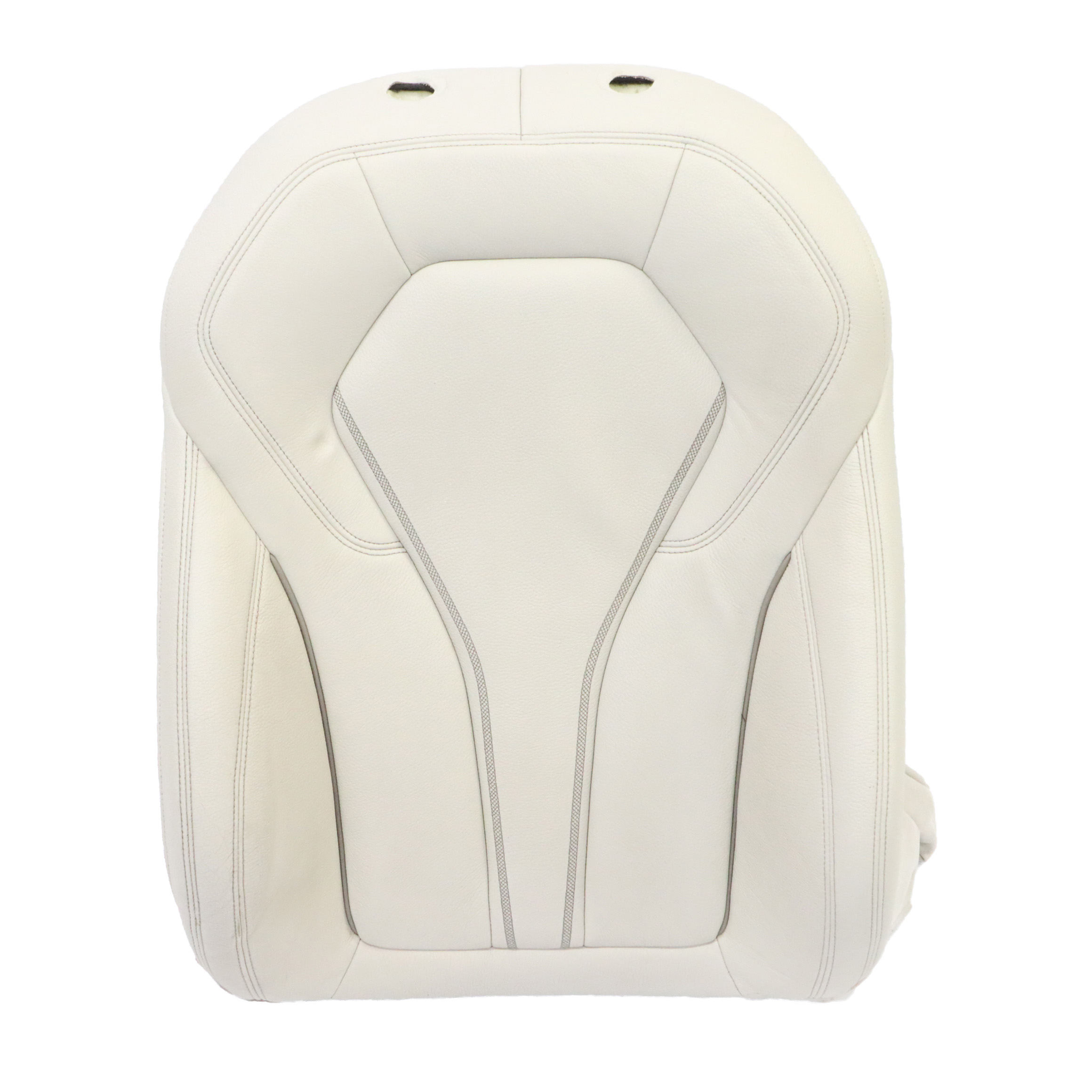 Seat Backrest BMW G30 G31 Front Right O/S Heated Cover Ivory White Leather