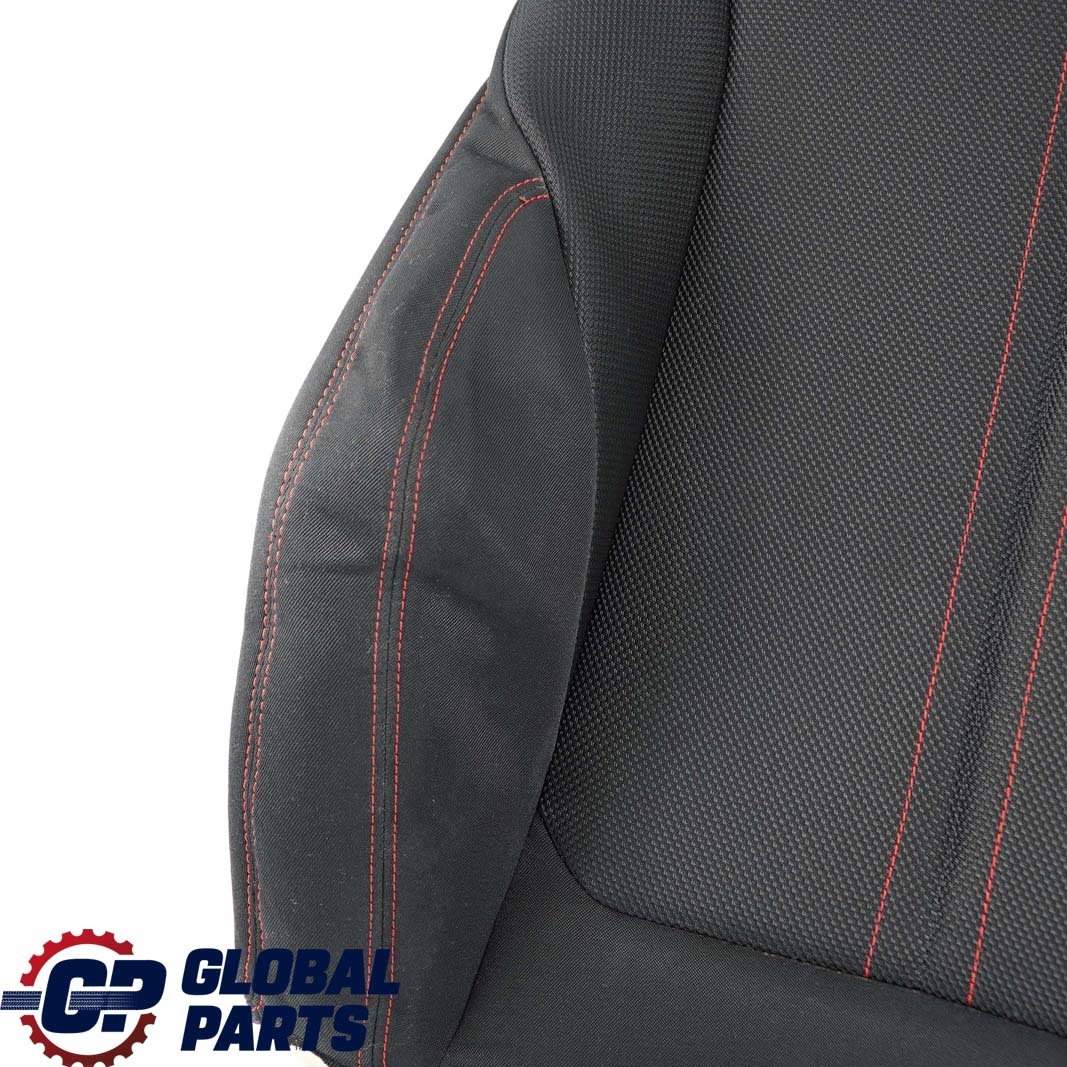 BMW F20 F30 LCI Front Right Sport Seat O/S Backrest Cover Cloth Anthracite Red