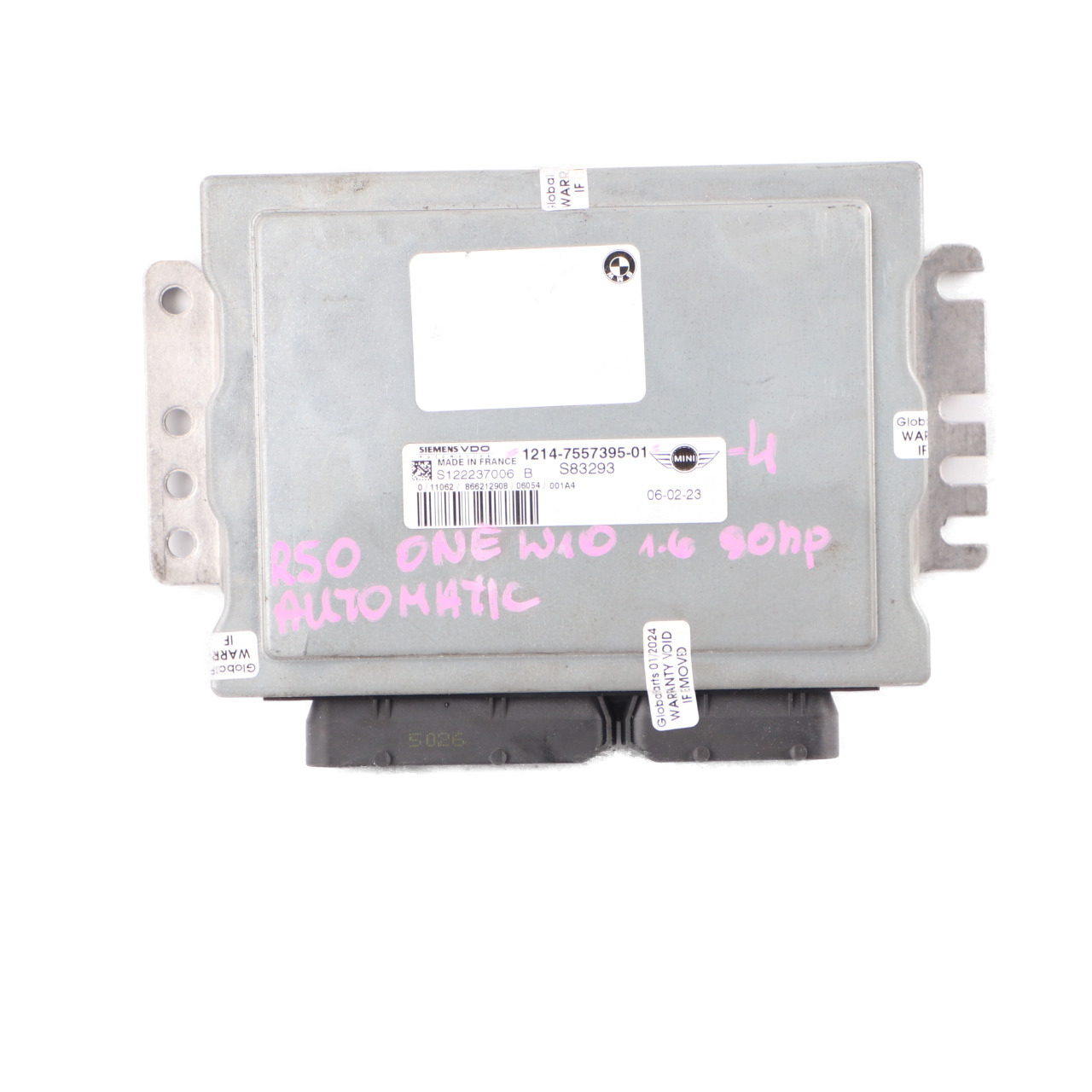 Mini One R50 R52 W10 1.6 90HP Engine Control Unit ECU Module 7557395 Automatic