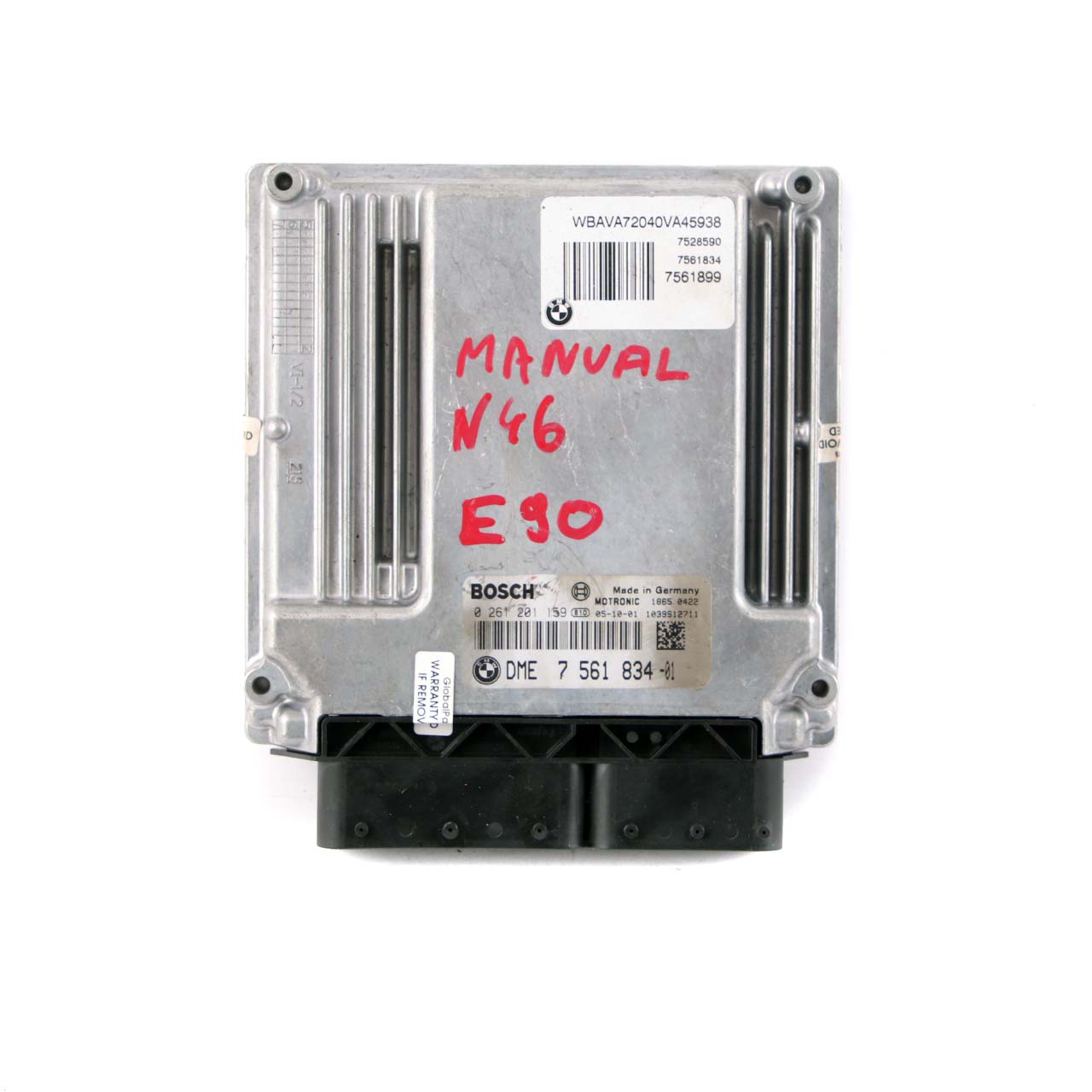 BMW E87 E90 120i 320i N46 150HP Engine Control DME Module 7561834 Manual