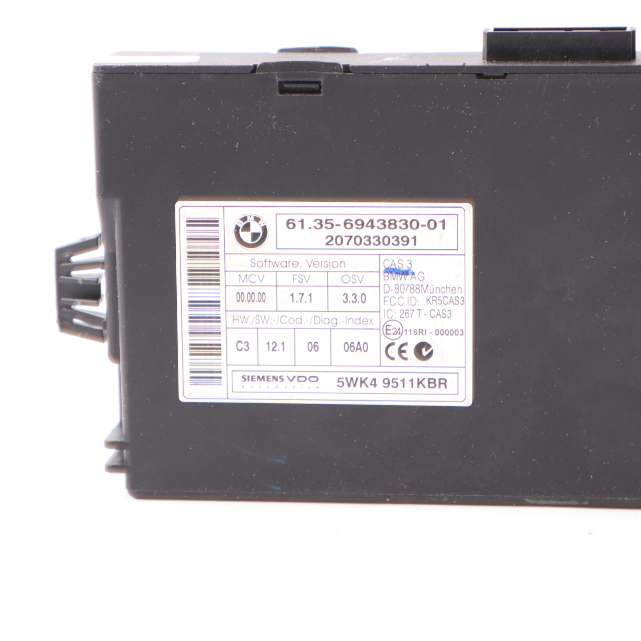 BMW E87 E90 E91 118i 318i N46 129HP ECU Kit DME 7565300 + CAS3 + Key Manual