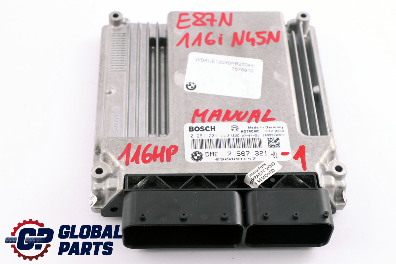 BMW 1 3 Series E81 E87 LCI E90 116i 316i N45N ECU Kit DME 7567321 + CAS3 + Key