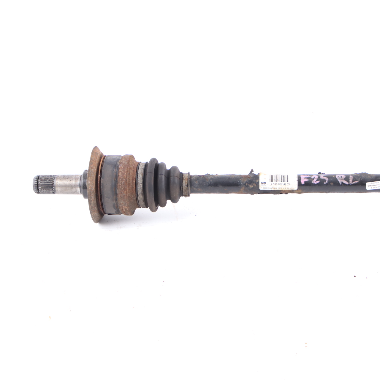 Arbre transmission BMW X3 F25 X4 F26 Arbre sortie essieu arrière gauche 7598037