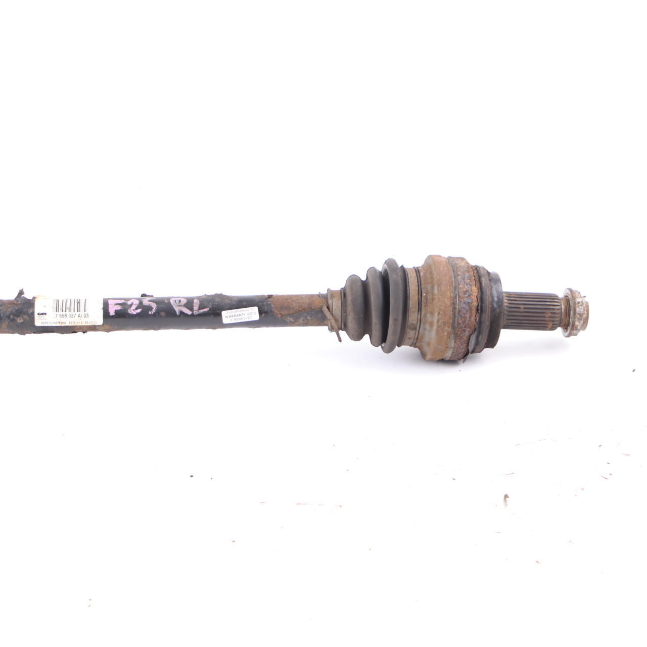 Arbre transmission BMW X3 F25 X4 F26 Arbre sortie essieu arrière gauche 7598037