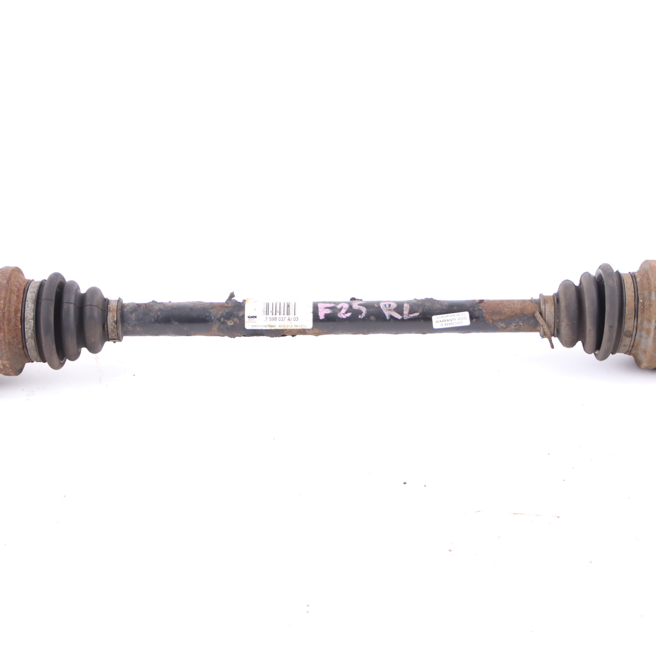 Arbre transmission BMW X3 F25 X4 F26 Arbre sortie essieu arrière gauche 7598037