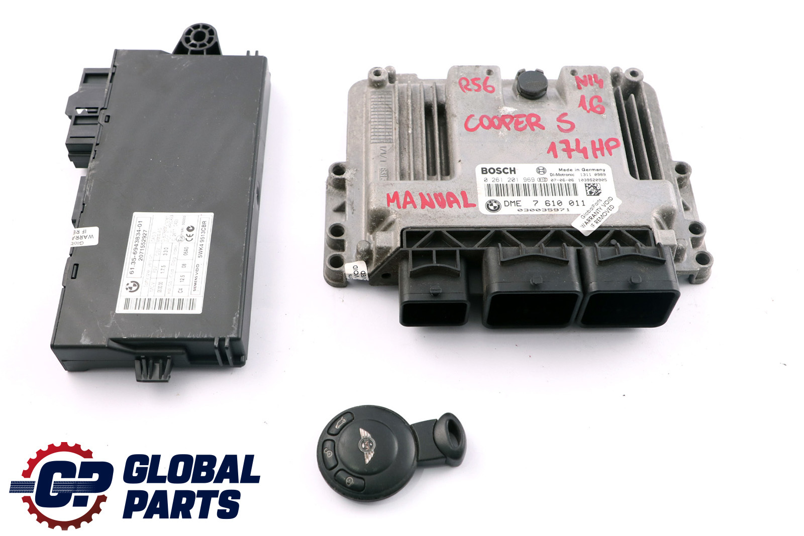 Mini Cooper S R55 R56 R57 N14 1.6 ECU Kit DME CAS 3 Clé 7610011 Manuel