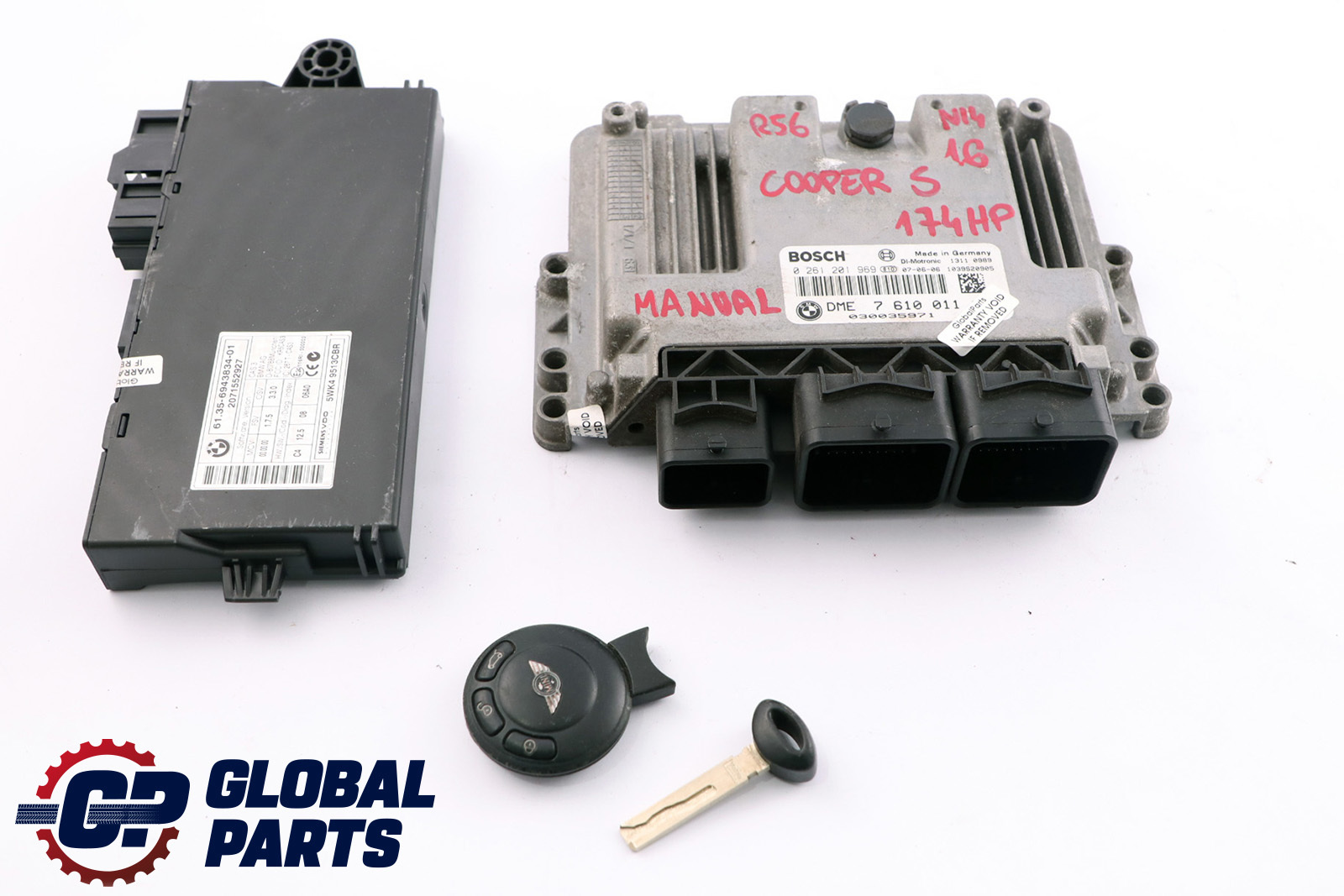 Mini Cooper S R55 R56 R57 N14 1.6 ECU Kit DME CAS 3 Clé 7610011 Manuel