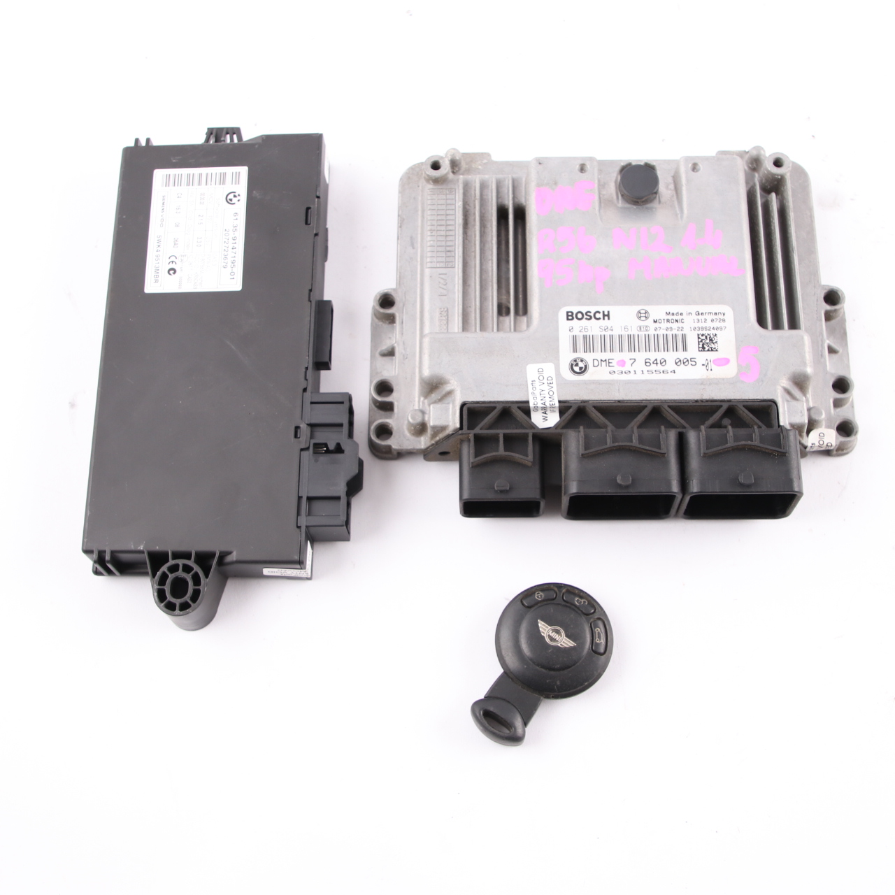 Mini One R55 R56 N12 1.4 95HP ECU Kit Engine DME 7640005 CAS3 + Key Manual