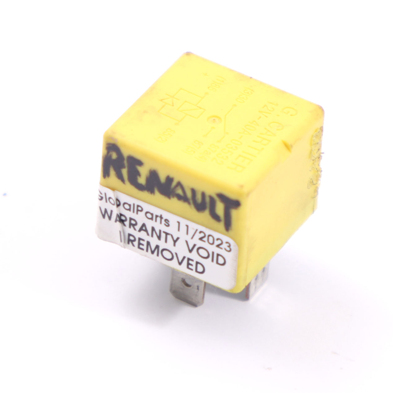 Renault Module de relais Unité de contrôle Jaune 12V 40A 5 Pins 7700844253