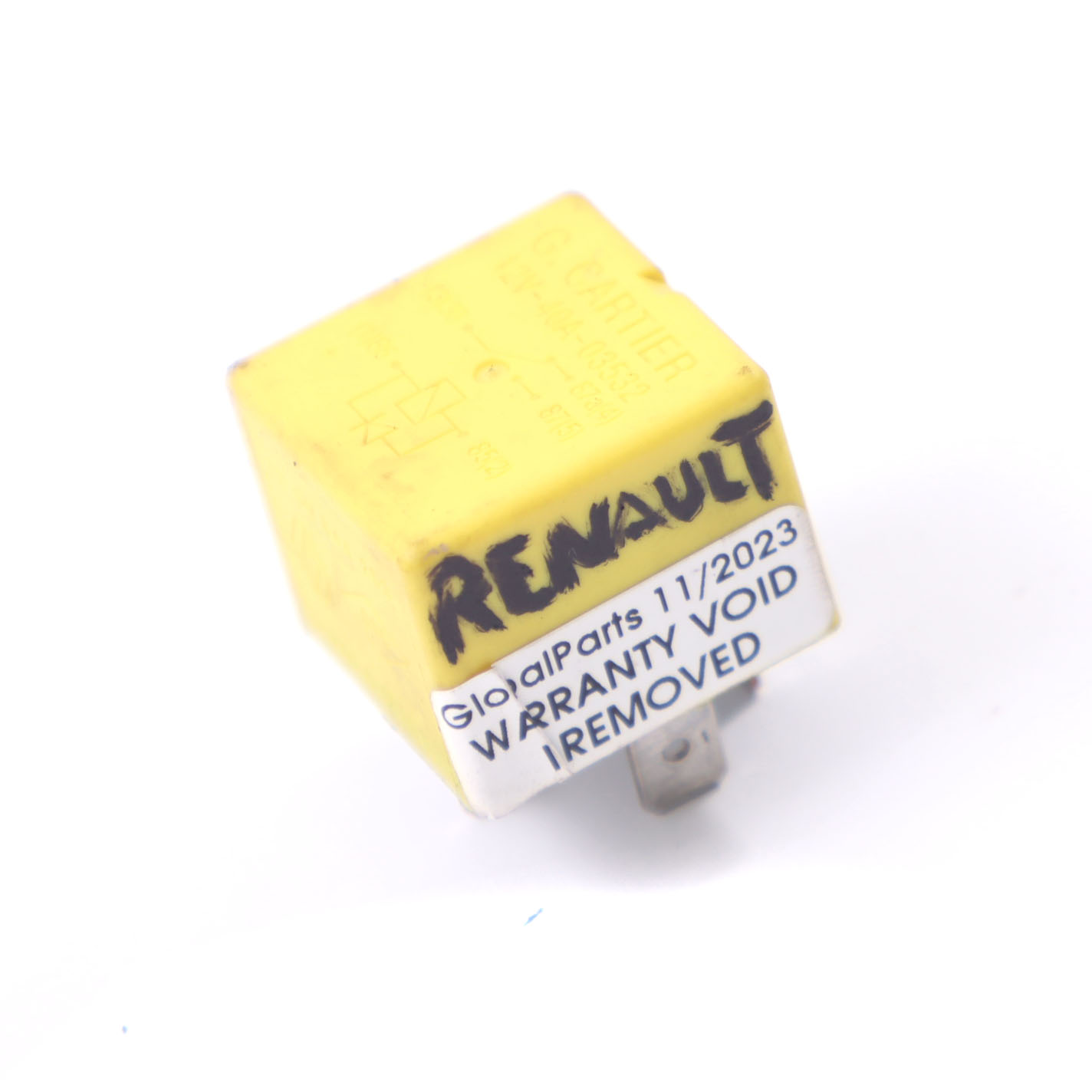 Renault Module de relais Unité de contrôle Jaune 12V 40A 5 Pins 7700844253