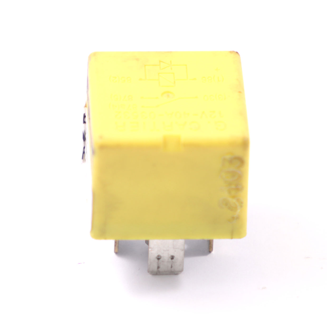 Renault Module de relais Unité de contrôle Jaune 12V 40A 5 Pins 7700844253