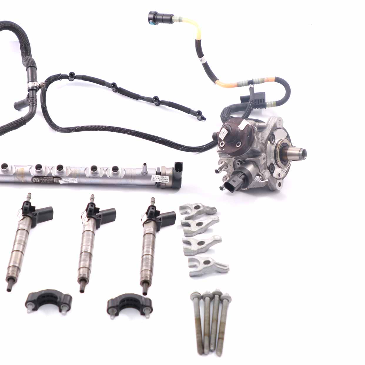 BMW X3 E83 LCI 20d Diesel N47 Set Fuel Injection System Injectors Pump Pipes