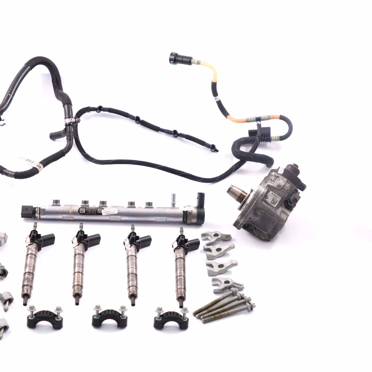 BMW X3 E83 LCI 20d Diesel N47 Set Fuel Injection System Injectors Pump Pipes