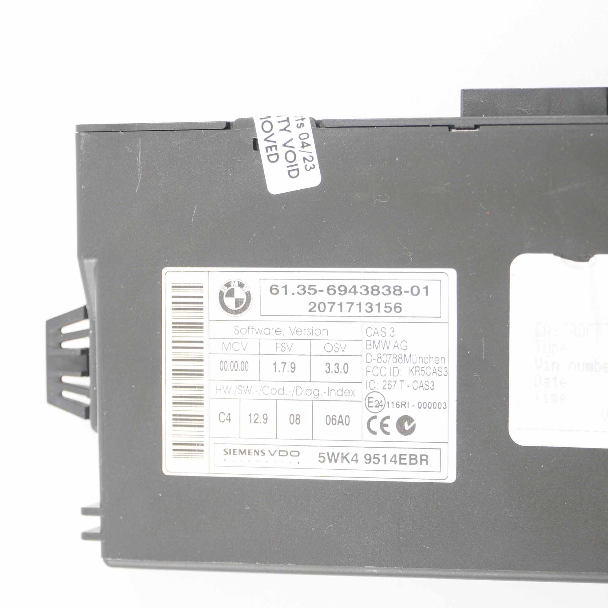 BMW X5 E70 3.0d M57N2 235HP Engine Control Unit ECU KIT DDE 7806976 CAS3 Key