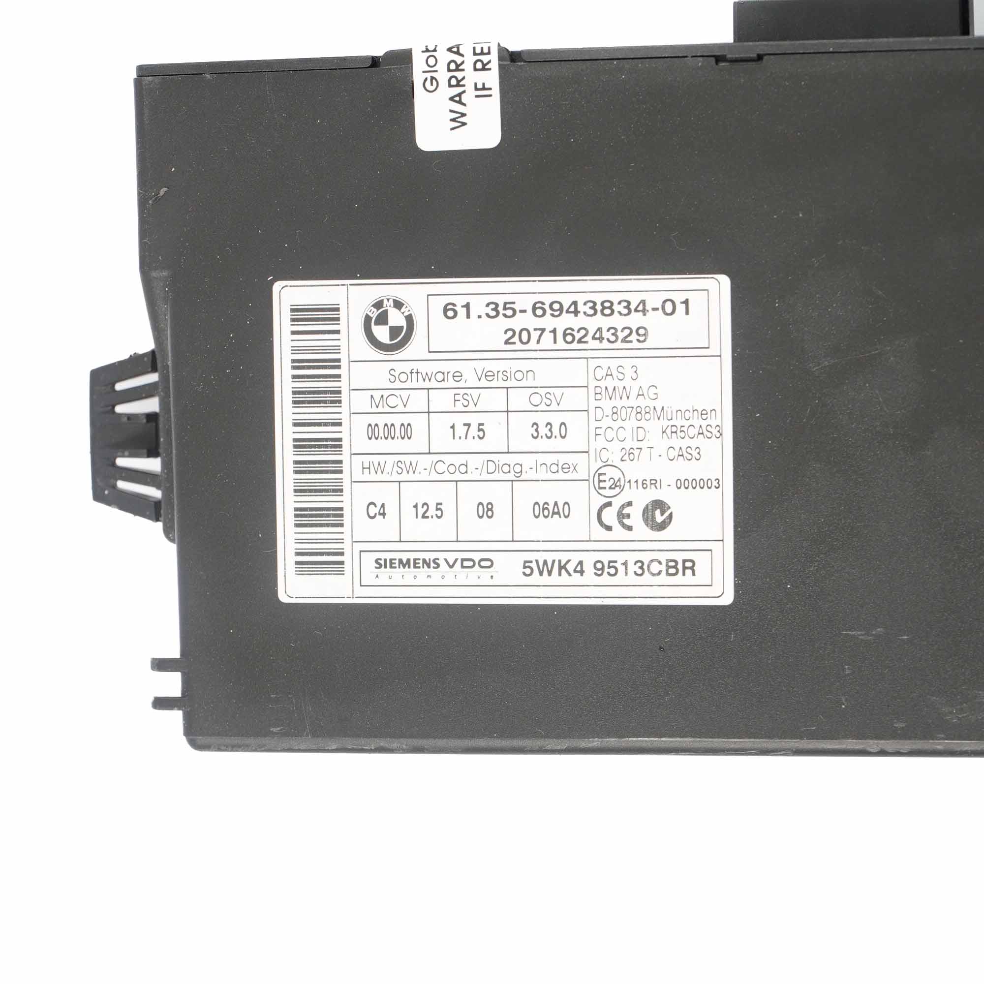 BMW E60 LCI E90 E91 325d 525d Engine M57N2 197HP ECU Kit DDE 7806987 CAS3 + Key