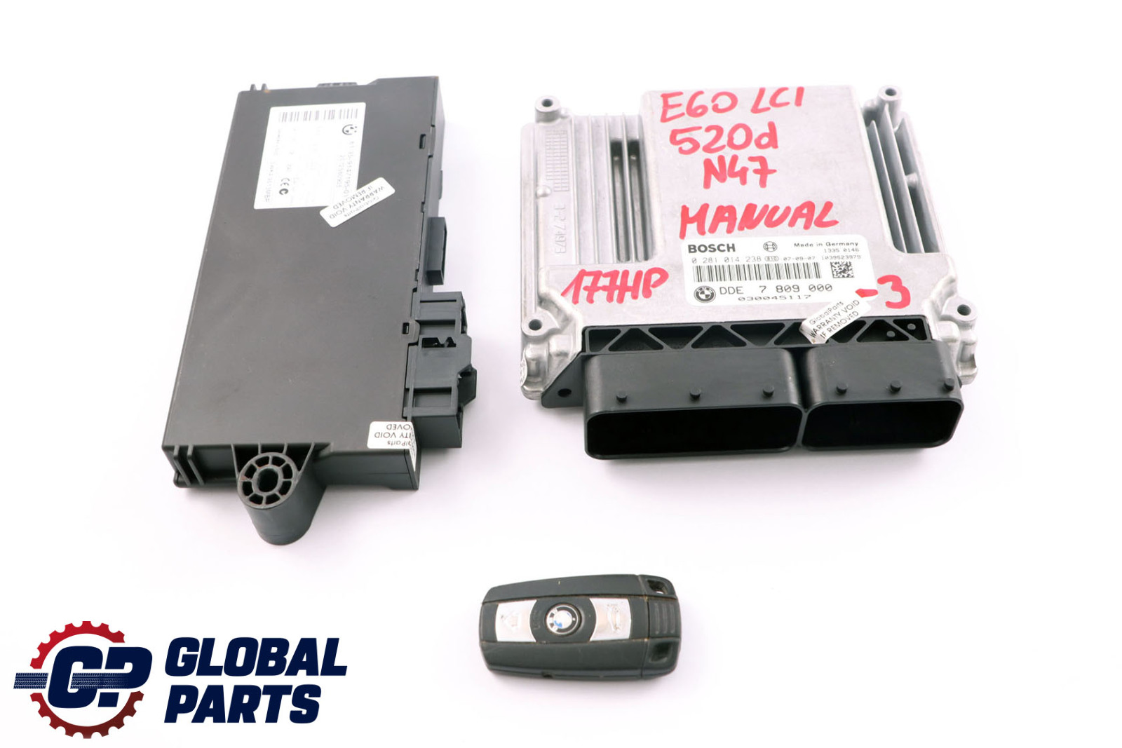 BMW E60 E87 LCI E90 120d 320d 520d N47 ECU Kit Control Unit DDE 7809000 CAS3 Key