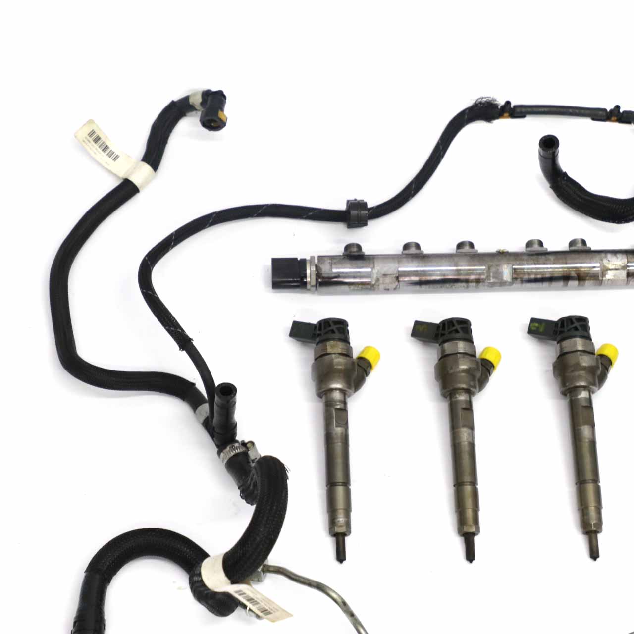 BMW F30 F31 330d N57N Set Injector Fuel Pump Injection System Injectors Pipes