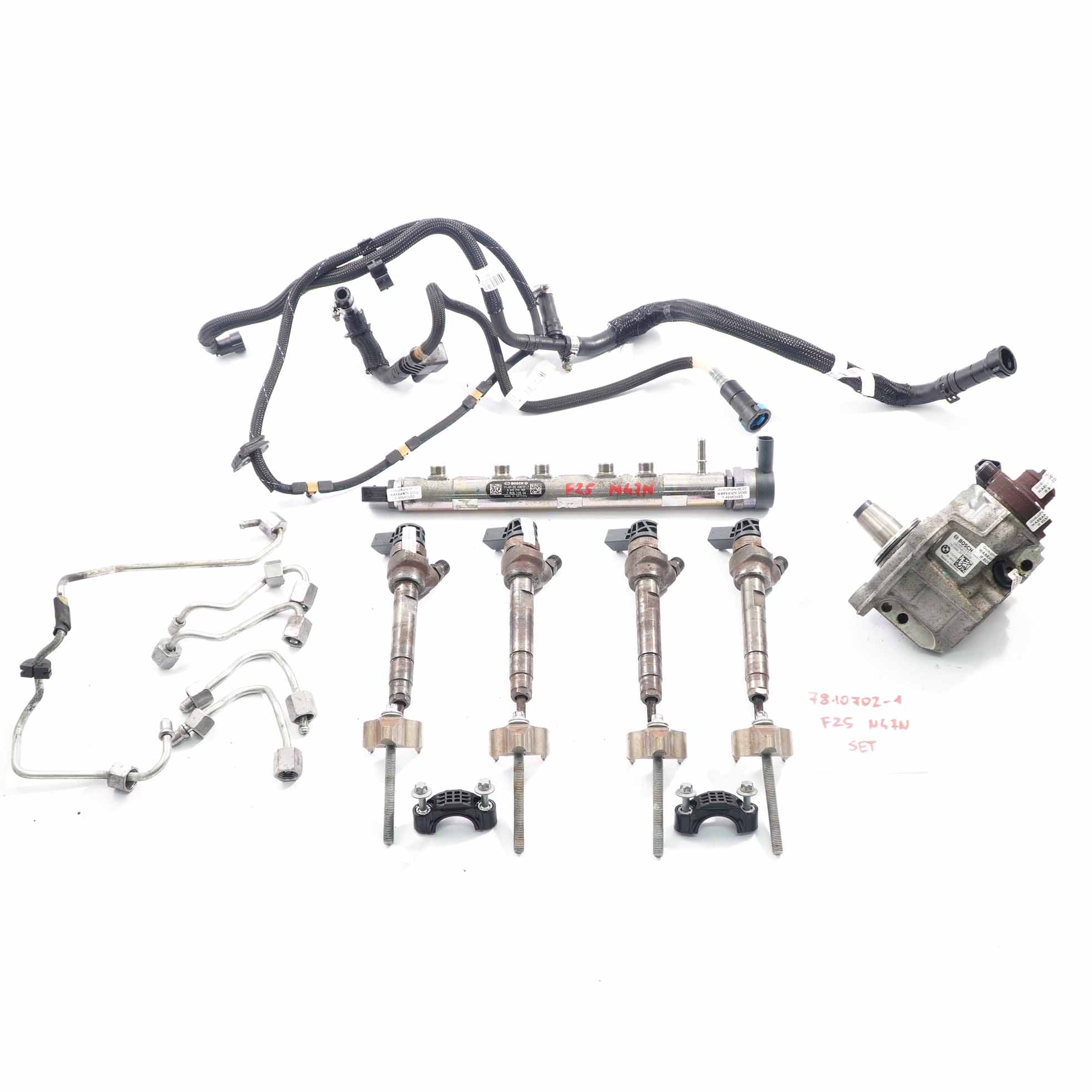 BMW X3 F25 18d 20dX N47N Système D'injection Carburant Ensemble D'injecteurs