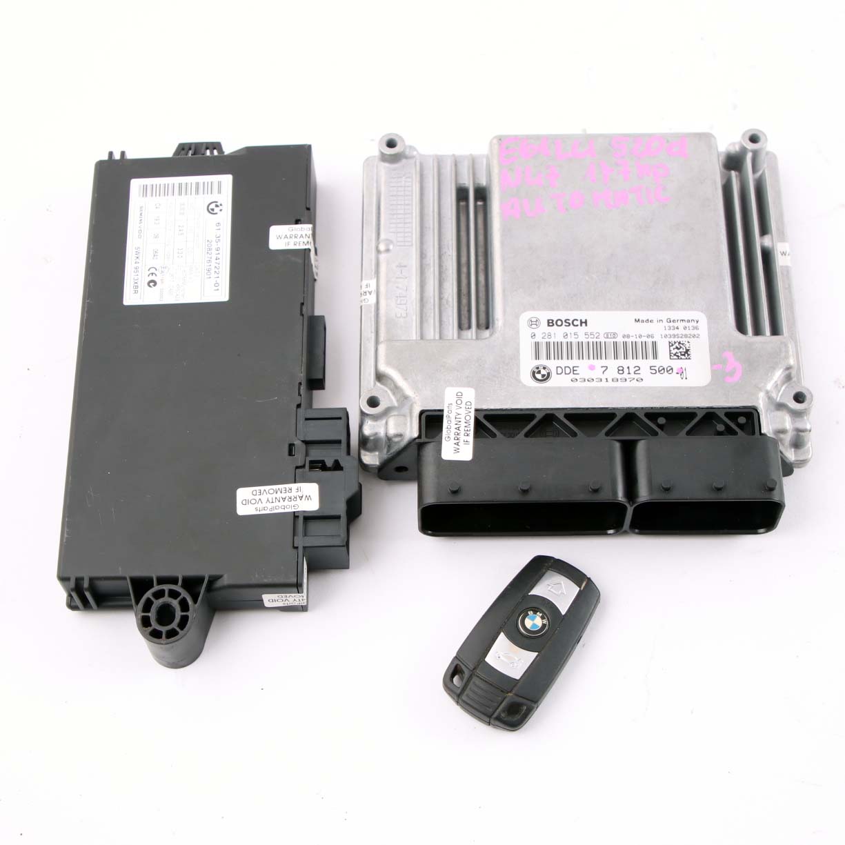 BMW E60 E87 E90 LCI 120d 320d 520d N47 Engine ECU Kit DDE 7812500 + CAS3 + Key