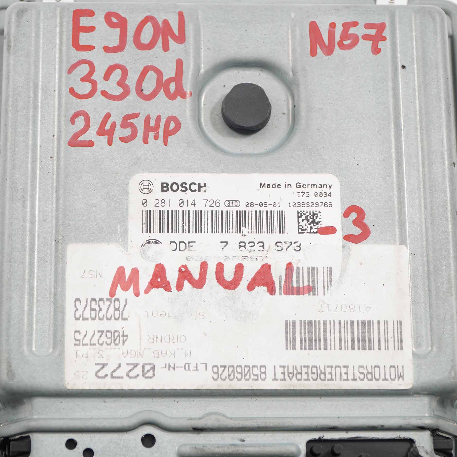 BMW E90 E91 LCI E92 330d Diesel N57 245HP ECU Engine Kit DDE 7823973 CAS3 + Key