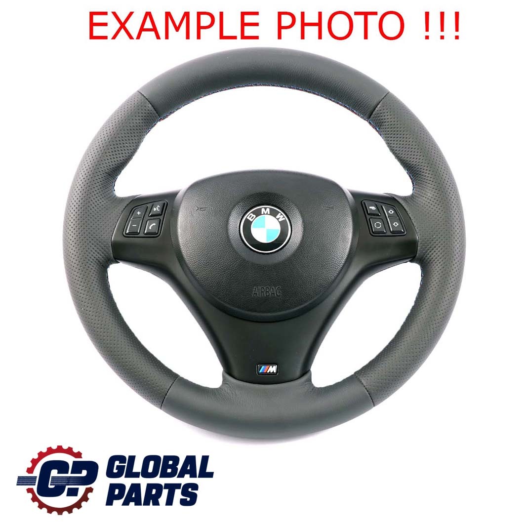 BMW E81 E82 E87 E90 E91 E92 E93 NEW Black Leather M-Sport Thick Steering Wheel