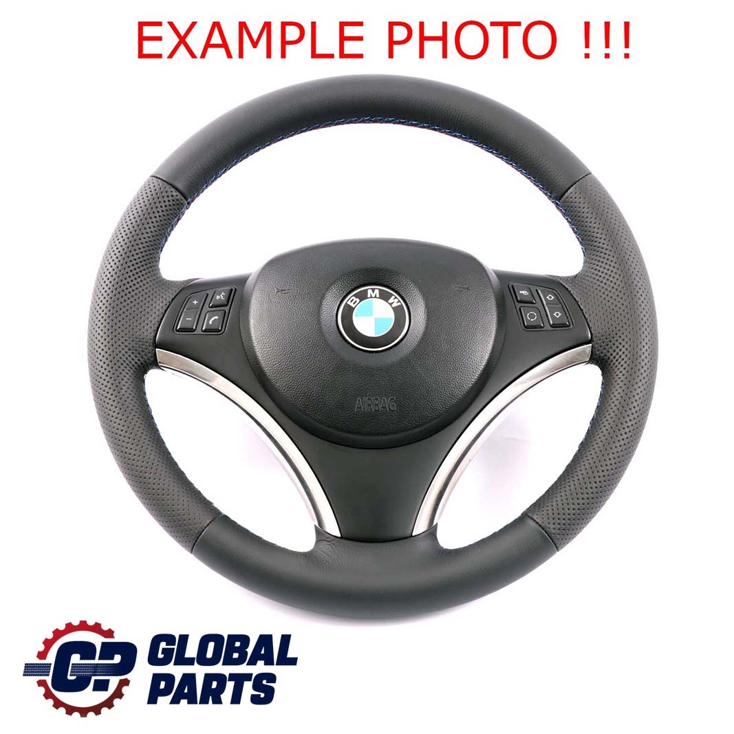 BMW E81 E82 E87 E88 E90 E91 E92 NEW Black Leather M-Sport Look Steering Wheel