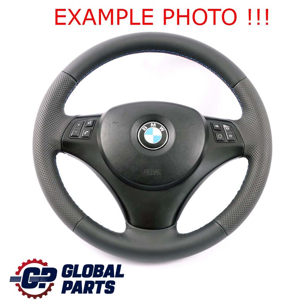 BMW E81 E82 E87 E88 E90 E91 E92 NEW Black Leather M-Sport Look Steering Wheel